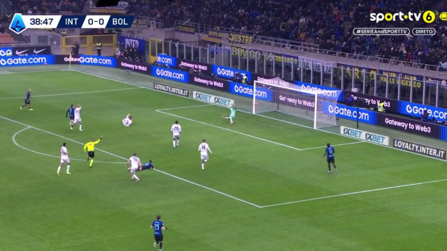 Para ver e rever. Golaço de Zielinski desfez o nulo no Inter-Bologna