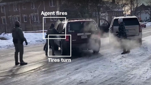 Vídeo levanta dúvidas sobre versão de Trump em morte por agente do ICE