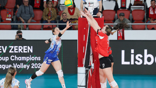 Benfica soma segunda derrota na Liga dos Campeões feminina de voleibol