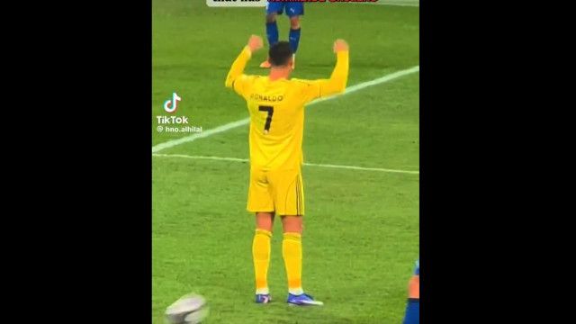 Revolta total. Cristiano Ronaldo até festejou golo do... Al Hilal 