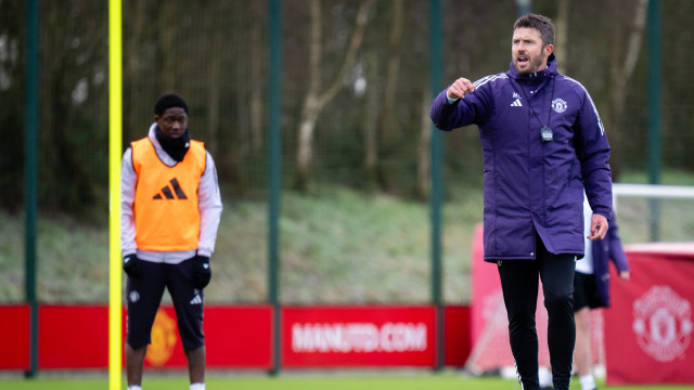 Amorim esquecido? Carrick já trabalha no United (com muitos sorrisos)