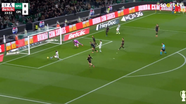 Que se passou aqui? Veja a perdida de Luís Guilherme no Sporting-Casa Pia