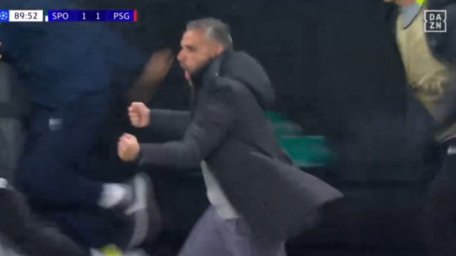 Suárez decidiu Sporting-PSG ao cair do pano e Rui Borges reagiu assim 