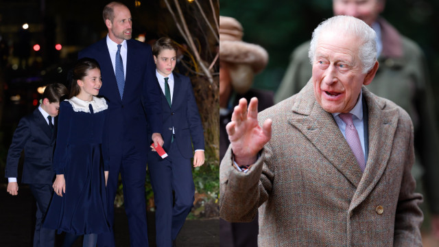 Rei Carlos III em ternurento momento com os netos. Vídeo