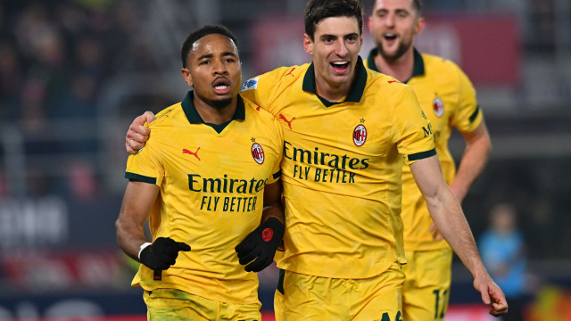 Sem Rafael Leão, AC Milan vence Bologna e aproxima-se do Inter no topo