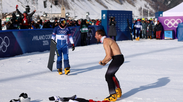 O festejo louco nos Jogos Olímpicos de Inverno que está a dar que falar