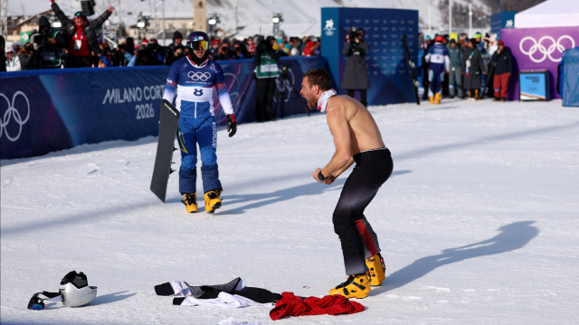 O festejo louco nos Jogos Olímpicos de Inverno que está a dar que falar