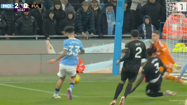 Sem dó nem piedade. Veja a primeira parte do City que anulou o Fulham