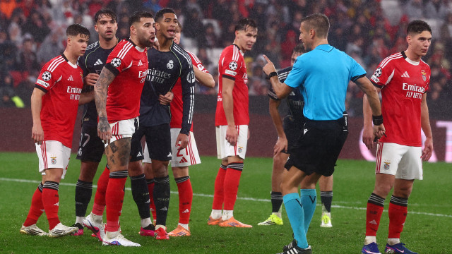 Real Madrid está satisfeito com árbitro e... Benfica fica apreensivo 