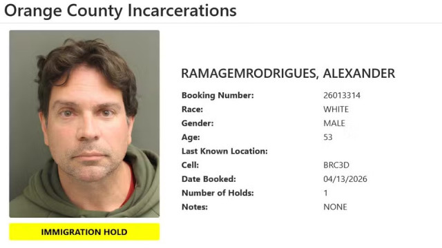 Governo dos EUA divulgam foto de Ramagem sob custódia do ICE