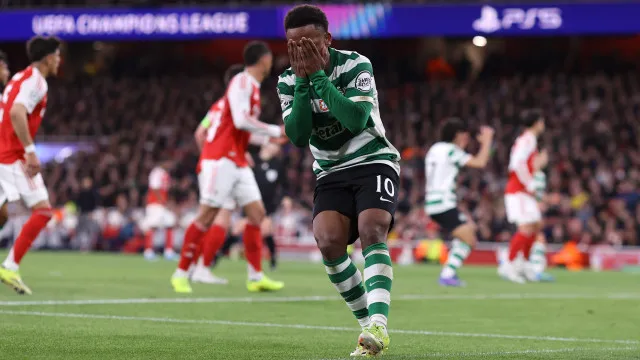 Resistência não chegou. Sporting empata e está fora da Liga dos Campeões