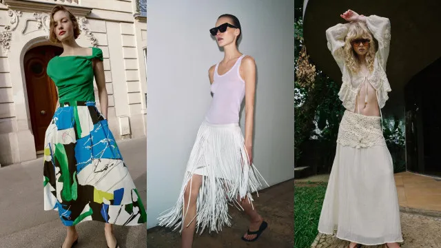 
                    9 saias midi nada básicas da Zara que são o centro de qualquer visual
                