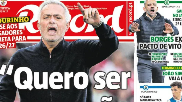 
                    Por cá: O que disse Mourinho aos jogadores e Farioli joga pelo seguro
                