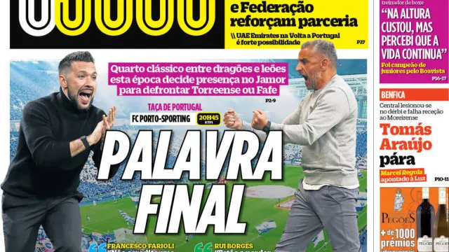 Por cá: Duelo final no Dragão e Benfica tem alvo polaco