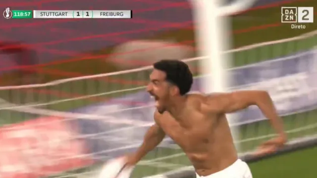 Memorável. O golaço de Tiago Tomás que meteu o Estugarda na final da Taça