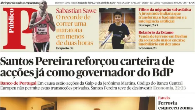 
                    Hoje é notícia: Reforçou ações já no BdP; Leitão Amaro impede acesso
                