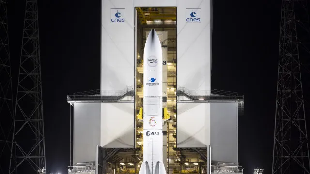 
                    Ariane 6 lançou segundo lote de satélites para a Amazon Leo
                