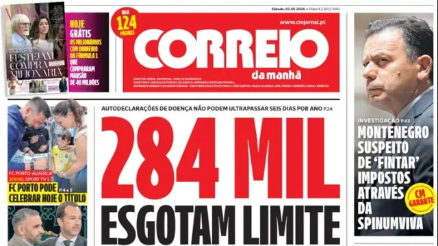 
                    Hoje é notícia: 284 mil esgotam autobaixas; TAP com dez novos aviões
                