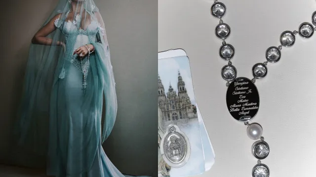
                    Met Gala. Georgina faz homenagem a Nossa Senhora de Fátima e à família
                