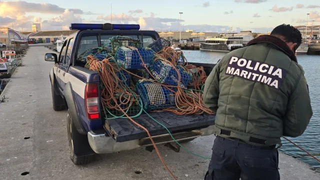 
                    Apreendida arte de pesca com 40 