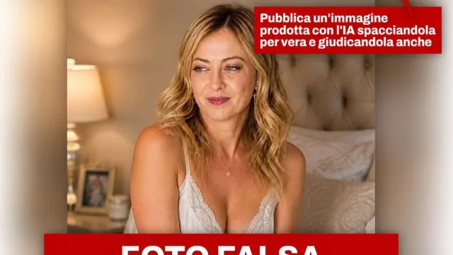 
                    Meloni visada (de novo) em deepfakes pornográficas: 