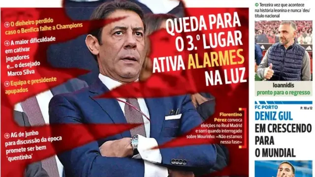 Por cá: Benfica em "gestão de crise" e Zalazar "já não foge" ao Sporting