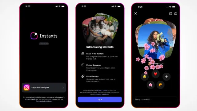 Instagram revela nova app. Chama-se Instants e está no Android e iPhone