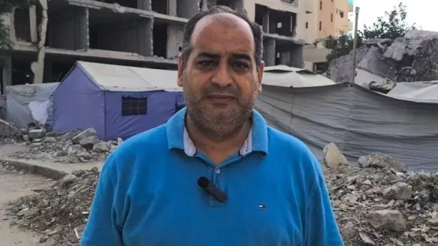 
                    Jornalista palestiniano dedica prémio a Gaza e aos colegas mortos
                