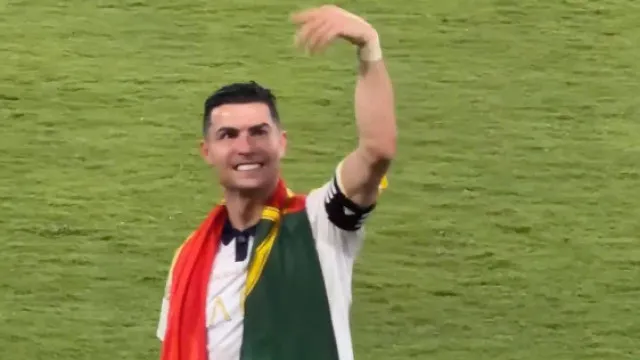 Depois das lágrimas, a felicidade de Ronaldo após ser campeão saudita