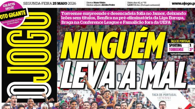 Por cá: Torreense vence Taça e faz história (e estragos)