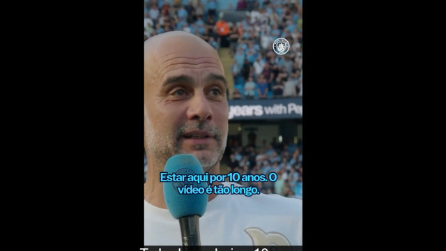 Guardiola com voz trêmula na despedida do City: 