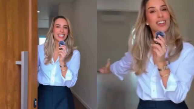 Helena Coelho mostra nova casa. 