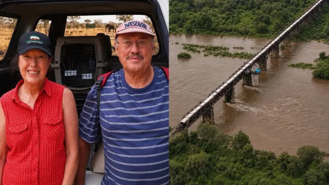 
                    Casal esfaqueado e encontrado em rio de crocodilos na África do Sul
                