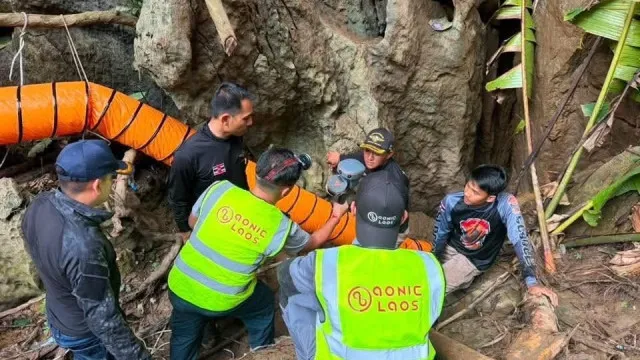 Sete pessoas presas em gruta inundada no Laos há quase uma semana