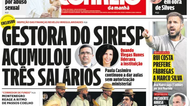 
                    Hoje é notícia: Gestora acumulou três salários; SNS24 com 2.222 queixas
                
