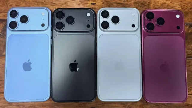 iPhone 18 Pro. Estão a circular imagens das quatro novas cores