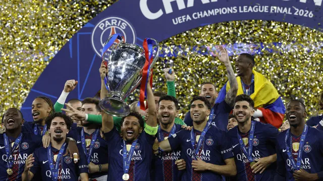 
                    FPF e Liga felicitam lusos bicampeões europeus pelo Paris Saint-Germain
                