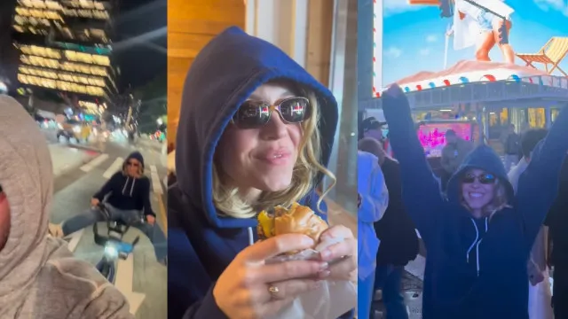 
                    Sydney Sweeney e Scooter Braun completamente disfarçados em Times Square
                
