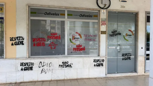 PSD/Odivelas denuncia vandalização de sede: "Tentativa de intimidação"
