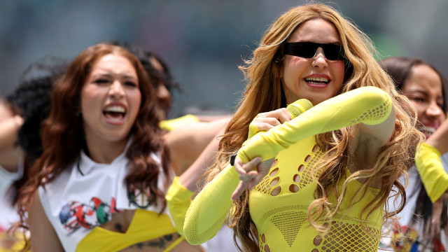 Shakira reage a espetáculo na final do Mundial: 