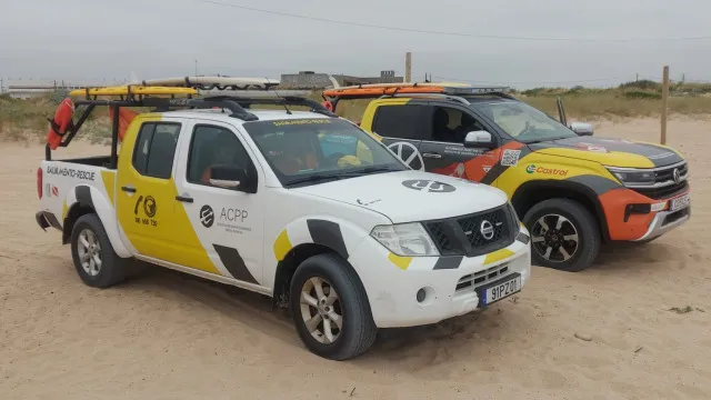 
                    Criança e adolescente resgatados na praia de Supertubos em Peniche
                