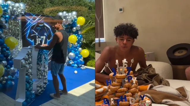 
                    Paellas, mariachis, amigos e donuts: As imagens da festa de Cristianinho 
                