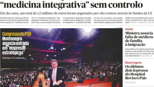 Hoje é notícia: Medicina integrativa sem controlo; Calor suspende aulas?