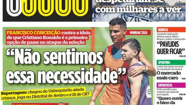 
                    Por cá: 