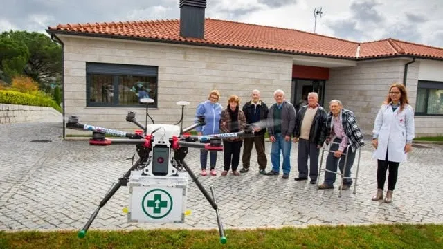 São João da Madeira começa a testar transporte de medicamentos por drone
