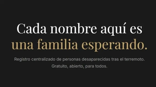 "Venezuela te busca". Criados sites para encontrar vítimas de sismos
