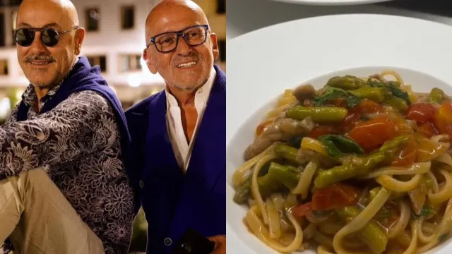 
                    Massa saborosa com bifanas de porco? Eis a receita de Goucha e do marido
                