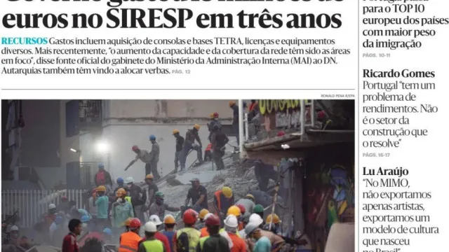 
                    Hoje é notícia: SIRESP? 18 milhões; Professora morta chamada para exames
                