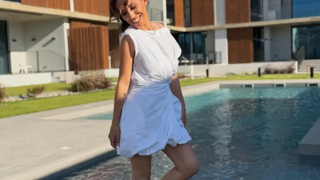 
                    Catarina Miranda mostra imagens da nova casa (com piscina): 