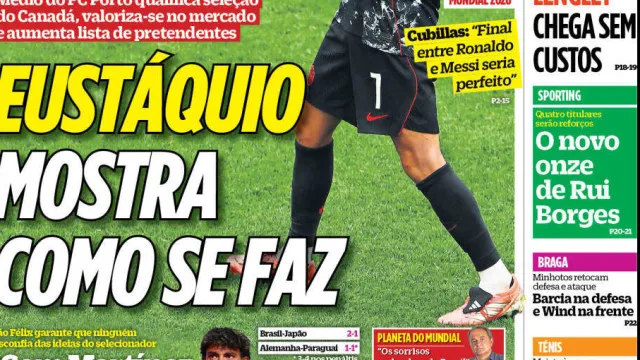 Por cá: Eustáquio mostra como se faz e Lenglet já chegou
